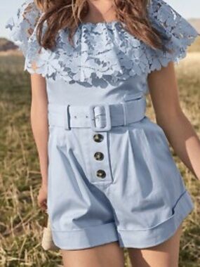 VENUS L Light Blue Romper